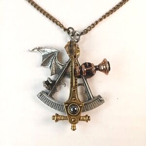 2014 P694 Cloud Pilots Sextant Alchemy of England  Pendant Necklace Discontinued